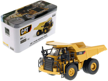 CAT Caterpillar 772 Off-Highway Dump Truck with Operator "High Line" Series 1/87 (HO) Scale Diecast Model by Diecast Masters  free shipping USA