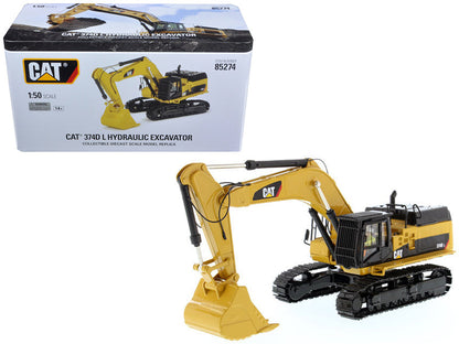 CAT Caterpillar 374D L Hydraulic Excavator with Operator "High Line" Series 1/50 Diecast Model by Diecast Masters  free shipping USA