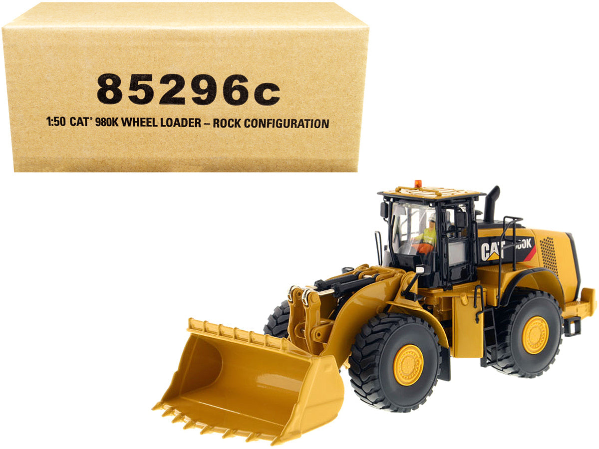 CAT Caterpillar 980K Wheel Loader Rock Configuration with Operator "Core Classics Series" 1/50 Diecast Model by Diecast Masters  free shipping USA