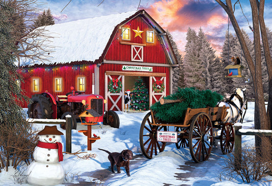 Puzzle: Holiday Farm Tin