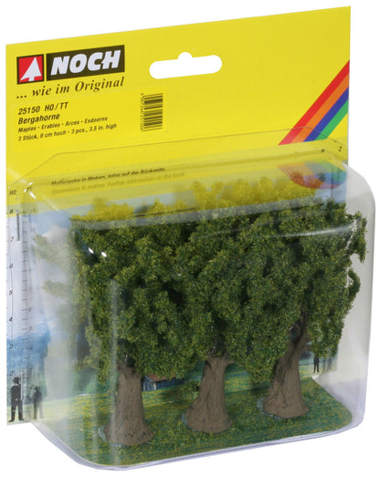 Noch 25150 HO Scale Maple Trees, 9 cm, Pack of 3