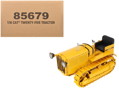 CAT Caterpillar Twenty Five Tractor Yellow "Vintage" Series 1/16 Diecast Model by Diecast Masters  free shipping USA