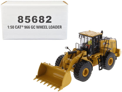 CAT Caterpillar 966 GC Wheel Loader Yellow with Operator "High Line Series" 1/50 Diecast Model by Diecast Masters  free shipping USA