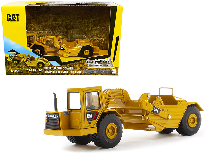 CAT Caterpillar 611 Wheel Tractor Scraper "Play & Collect!" Series 1/64 Diecast Model by Diecast Masters  free shipping USA