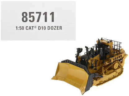 CAT Caterpillar D10 Track Type Dozer Yellow "High Line Series" 1/50 Diecast Model by Diecast Masters  free shipping USA