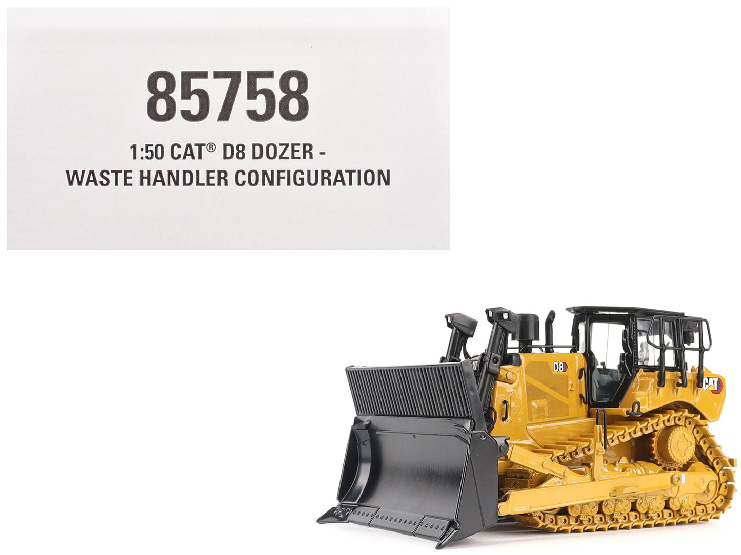 CAT Caterpillar D8 Track-Type Dozer (Waste Handler Configuration) Yellow "High Line" Series 1/50 Diecast Model by Diecast Masters  free shipping USA