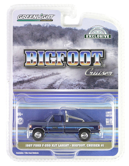 Greenlight 30433-CASE 1/64 Bigfoot 1987 Ford F-250 XLT Case