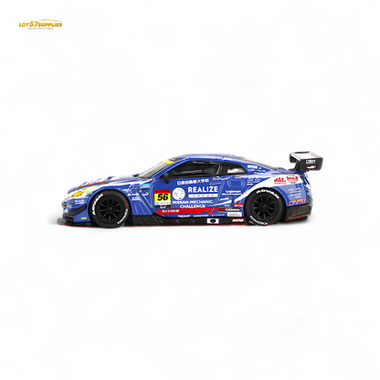 Mini-GT Nissan GT-R Nismo GT3 #56 "REALIZE MECHANIC CHALLENGE GT-R" 2023 SUPER GT SERIES #859 1:64