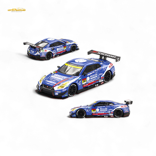 Mini-GT Nissan GT-R Nismo GT3 #56 "REALIZE MECHANIC CHALLENGE GT-R" 2023 SUPER GT SERIES #859 1:64