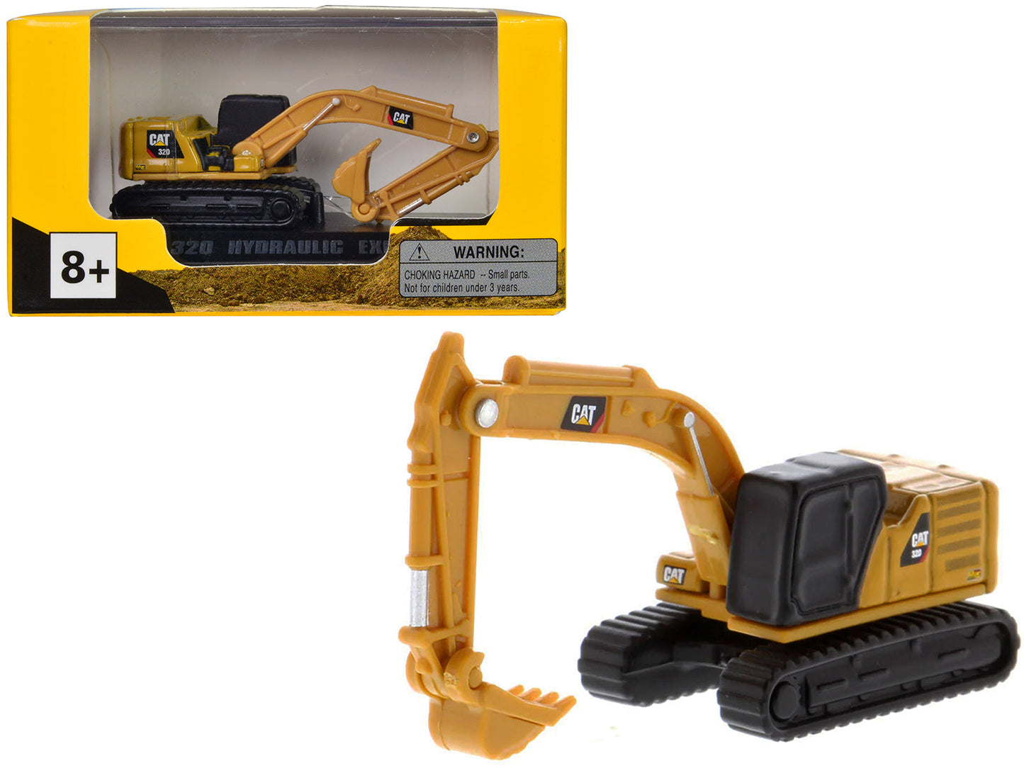 CAT Caterpillar 320 Hydraulic Excavator Yellow "Micro-Constructor" Series Diecast Model by Diecast Masters  free shipping USA