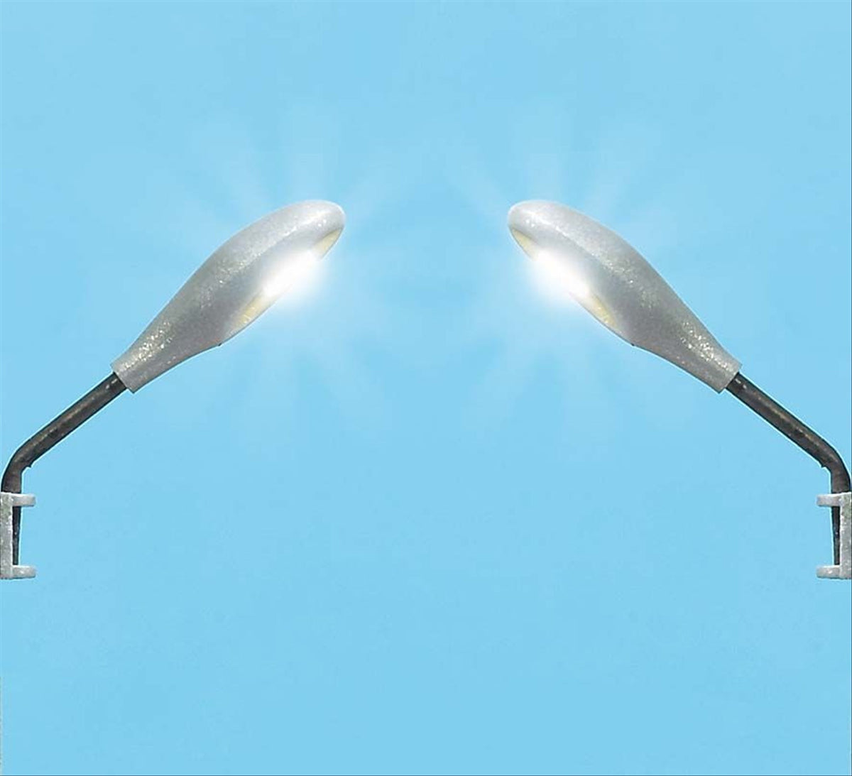 Busch 4153 HO Scale Wall Lamps w/Neon LEDs, pkg(2)
