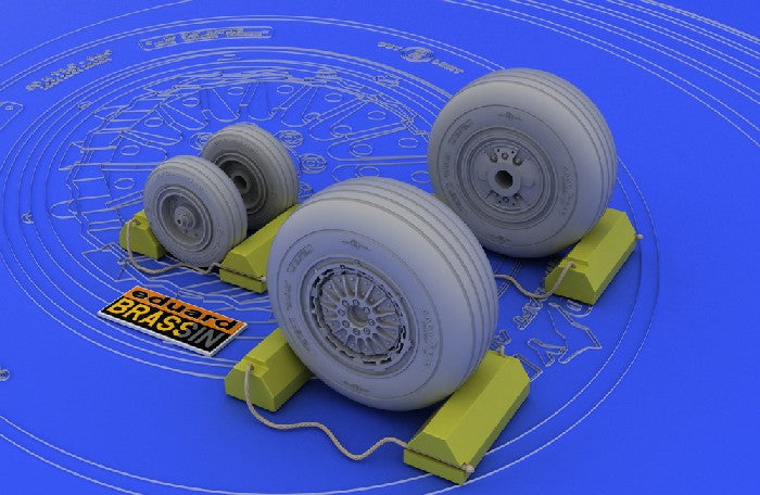 Eduard 648012 1/48 Aircraft- F4C/D/E/F/G Wheels for HSG (Photo-Etch & Resin)