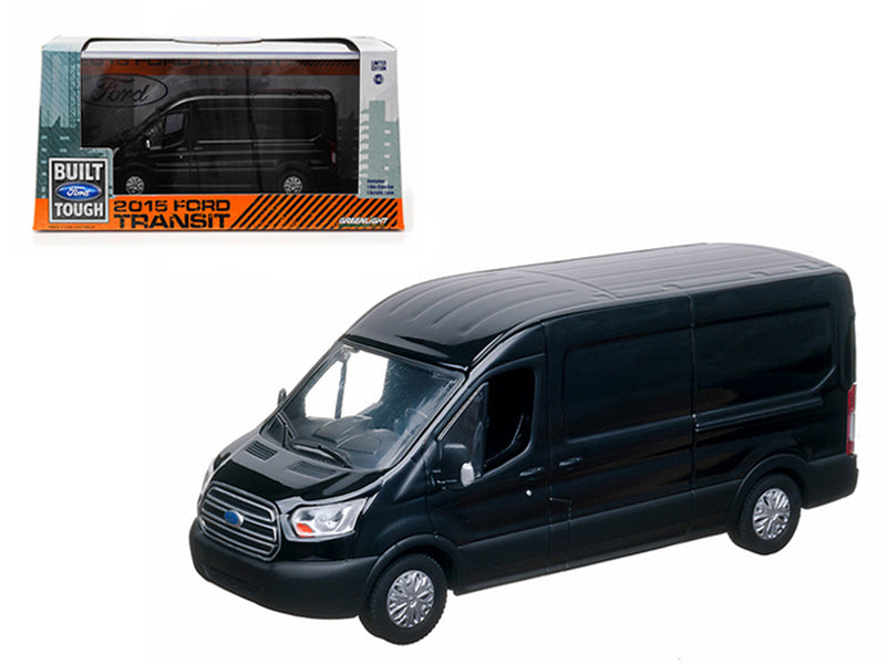 2015 Ford Transit (V363) Van Tuxedo Black 1/43 Diecast Model by Greenlight  free shipping USA