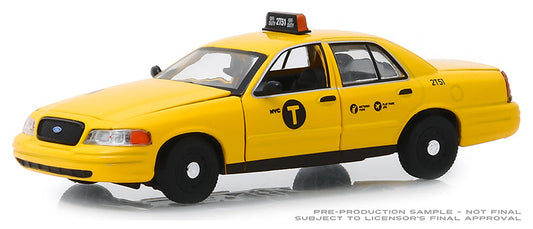 Greenlight 86164 1/43 Scale NYC Taxi - 2011 Ford Crown Victoria Authentic