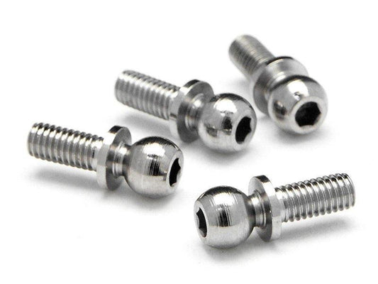 HPI 86196 Ball 4.7x6.5mm 4-40 2mm Hex Socket Silver (4) Sprint 2