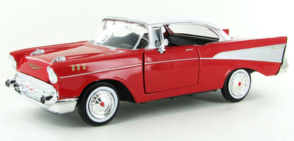 Motormax 73228AC-R 1/24 1957 Chevrolet Bel Air, Red