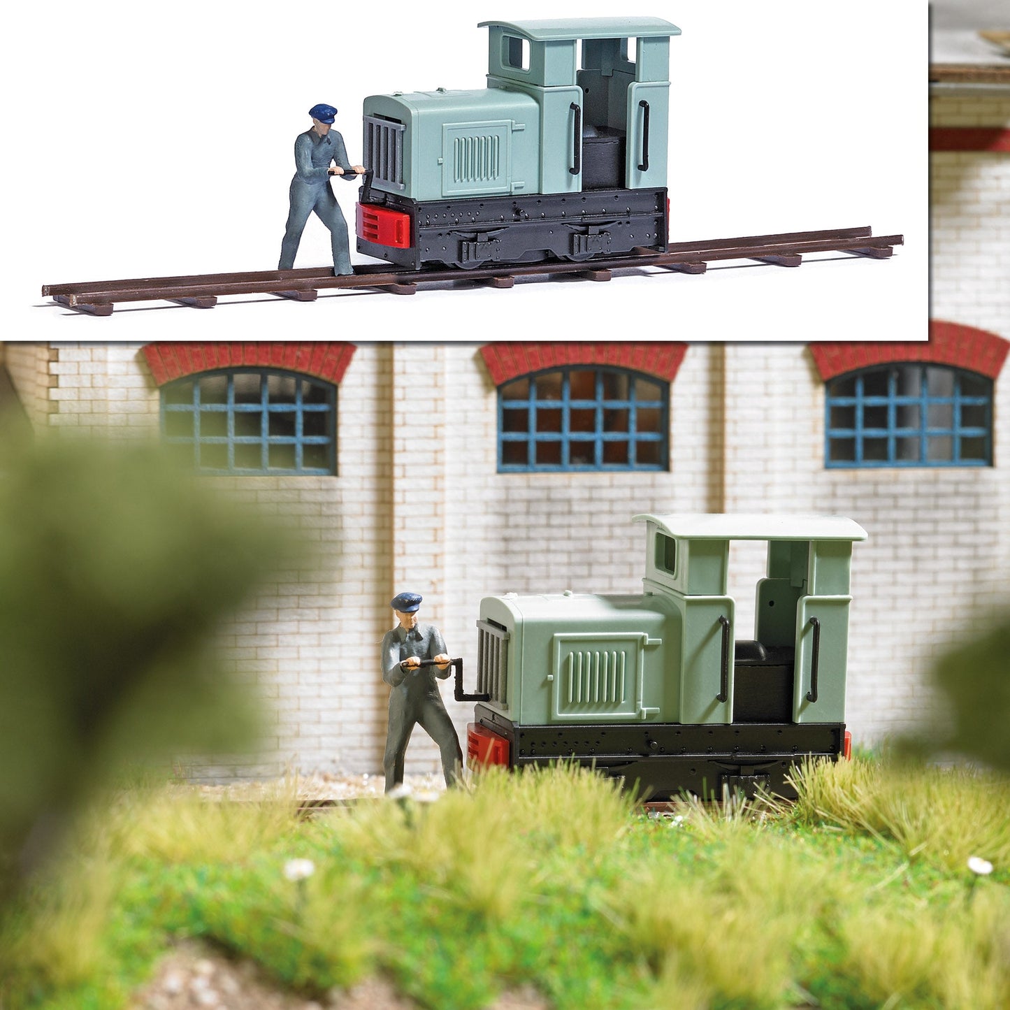 Busch 7849 HO Narrow Gauge Field Railway Loco Action Set