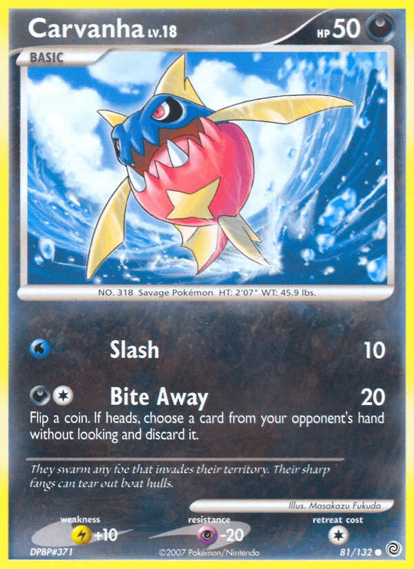 Carvanha (81/132) [Diamond & Pearl: Secret Wonders]