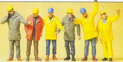 Preiser 68214 1/50 Scale 1/50 Scale Figures Modern Workmen w/Outdoor