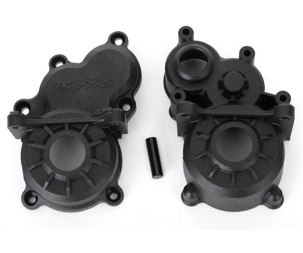 Traxxas 8691 Gearbox halves front & rear w/ idler gear shaft E-Revo VXL Brushless