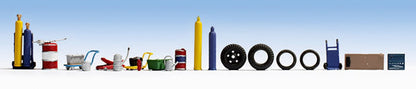 Noch 14815 HO Scale Scenic Accessory Sets -- Auto Workshop