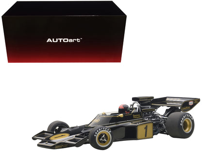 Lotus 72E 1973 Emerson Fittipaldi #1 with Driver Figure in Cockpit 1/18 Model Car by Autoart  free shipping USA