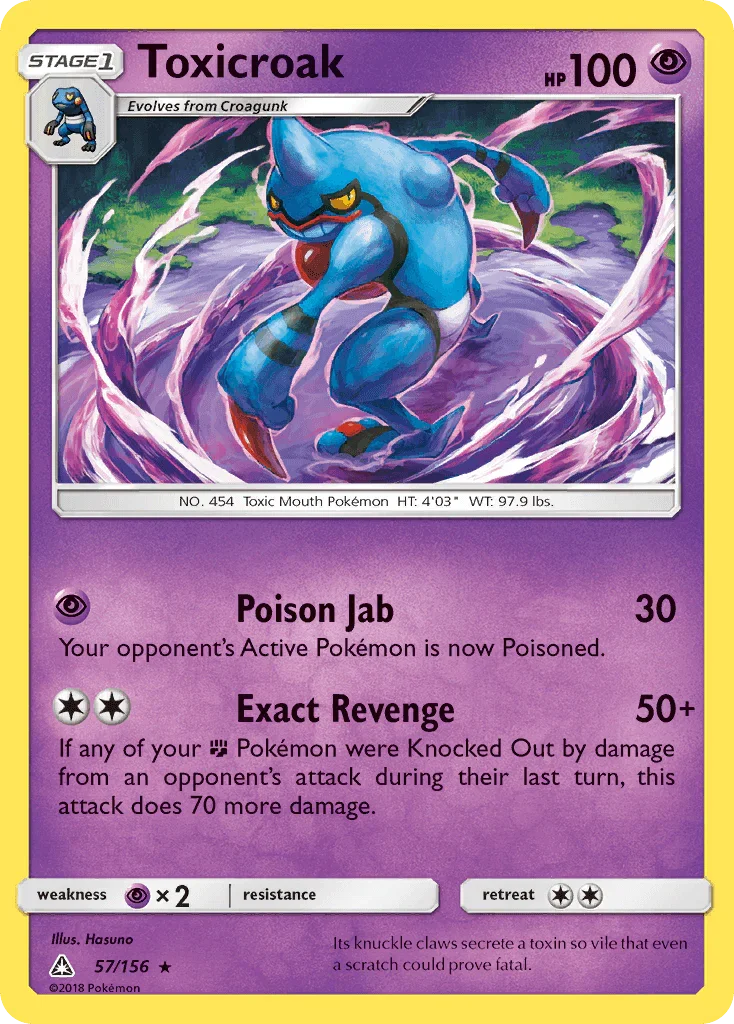Toxicroak (57/156) [Sun & Moon: Ultra Prism]