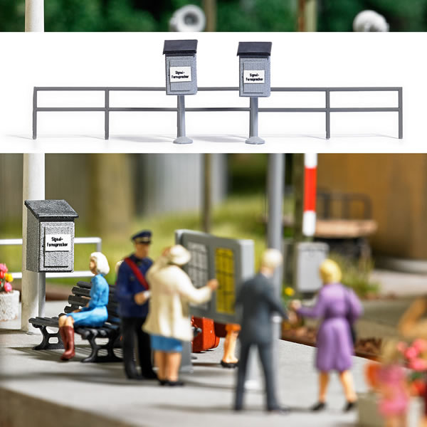 Busch 1626 HO Scale Wooden Dispatcher Telephone Boxes, Pkg(2)