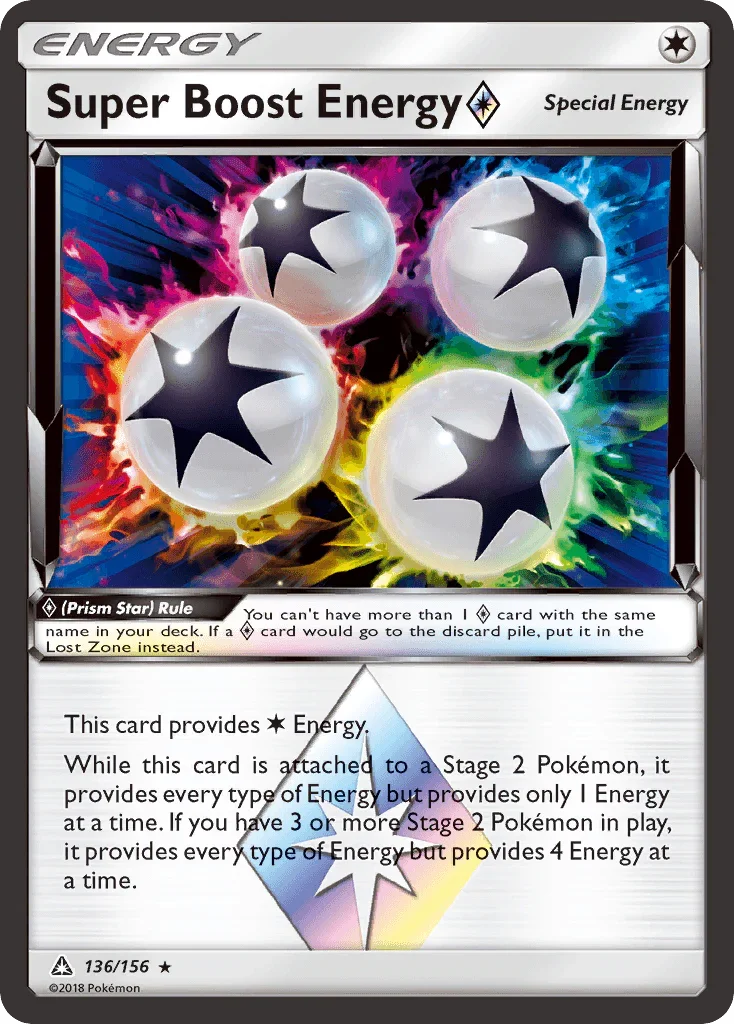 Super Boost Energy (136/156) (Prism Star) [Sun & Moon: Ultra Prism]