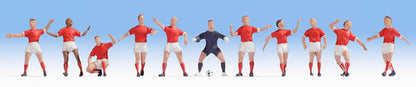 Noch 15985 HO Scale Swiss Soccer Team -- pkg(11)