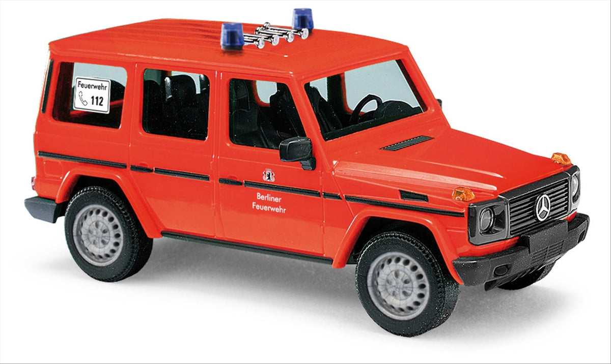 Busch 51436 HO Scale Mercedes-Benz G-Class, Berlin Fire Dept