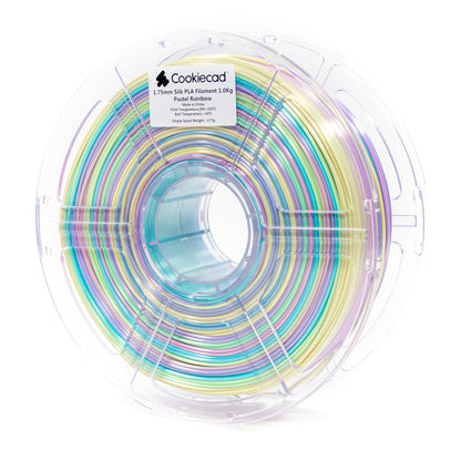 SILK Pastel Rainbow PLA Filament 1.75mm, 1kg