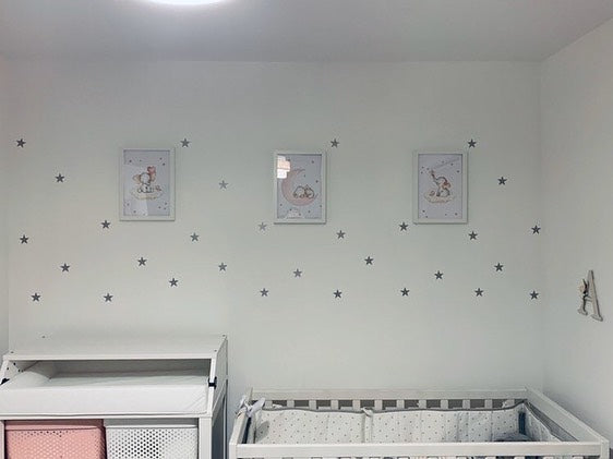 Assorted Shapes Wall Stickers Decal Bedroom Kids Nursery Dressing Room Home Decor Decal *Excludes Rose Gold & Chromes & Glitter Colours - ONE COLOUR/SHAPE PER A PACK by WinsterCreations™ Official Store
