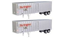 Walthers SceneMaster 949-2600 HO 40' Flexi-Van Trailer CB&Q
