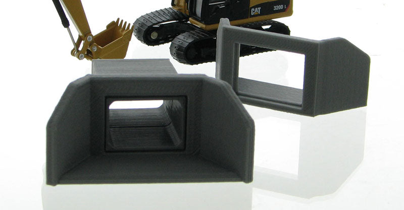 3D To Scale 87-121-GY 1/87 Box Culvert Headwalls, Grey 2-Pack