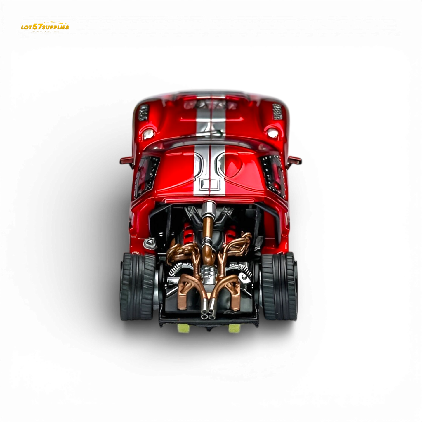 (Pre-Order) Rhino Model RM Ford GT40 - Transparent Red 1:64