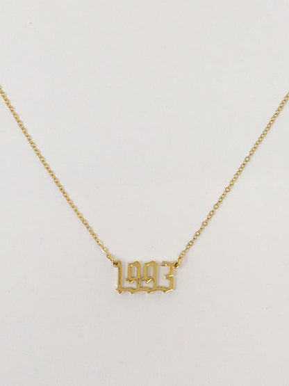 Birth Year Necklace by Ellisonyoung.com