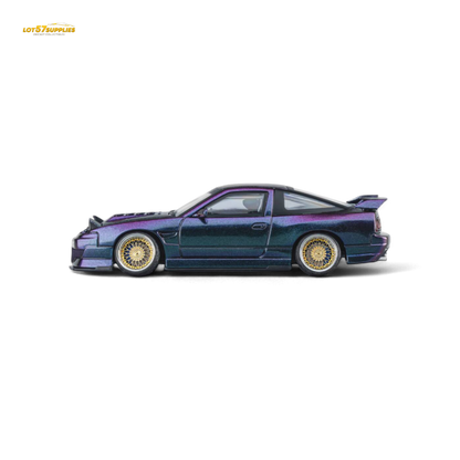 MicroTurbo Nissan 180SX Spirit Rei Purple Chameleon 1:64