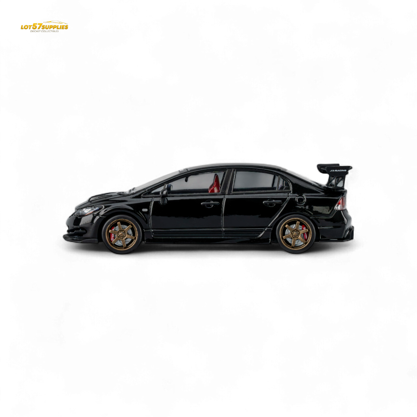 (Pre-Order) Microturbo Custom FD2 J'S Racing - Metallic Black 1:64