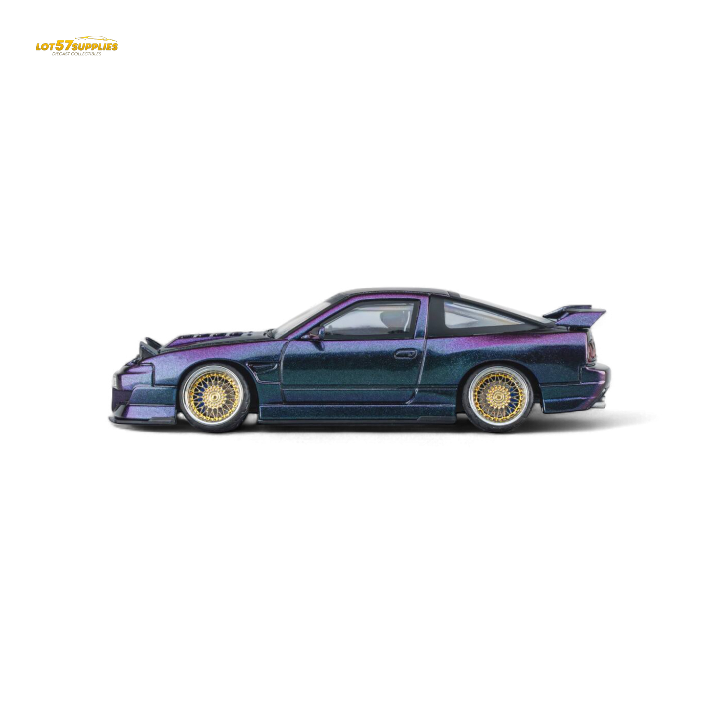 MicroTurbo Custom 180SX Spirit Rei - Purple Chameleon GMHS 2025 Special Edition 1:64