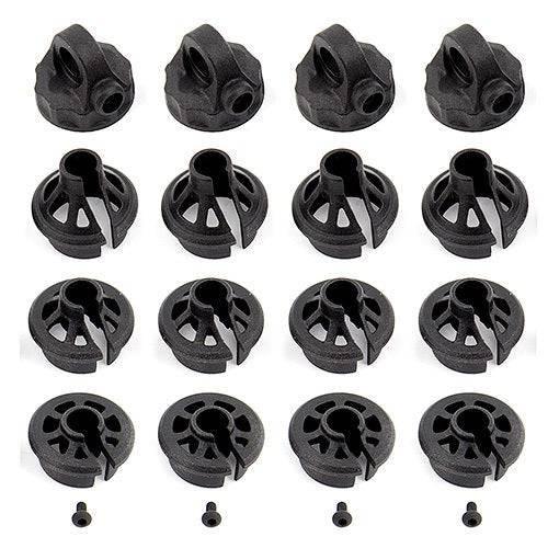 Associated 91814 B6.1 Shock Caps and Spring Cups RC10B6.1