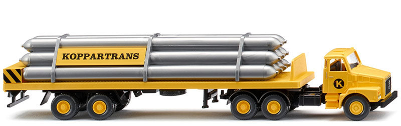 Wiking 078701 1/87 Koppartrans Volvo N12 with Gas Trailer