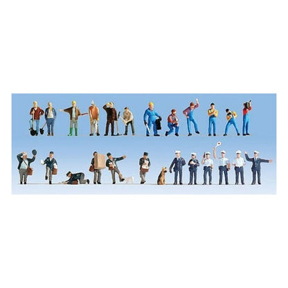 Noch 16109 HO Scale At Work XL Figure Set -- pkg(25)