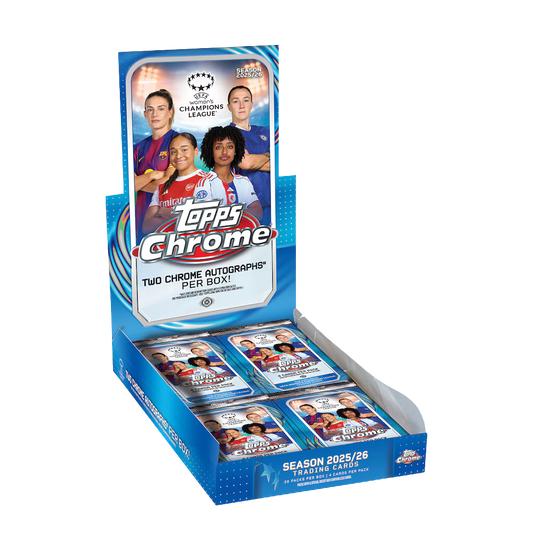 2025-26 Topps Chrome Women's UEFA Champions League Soccer - Hobby Box