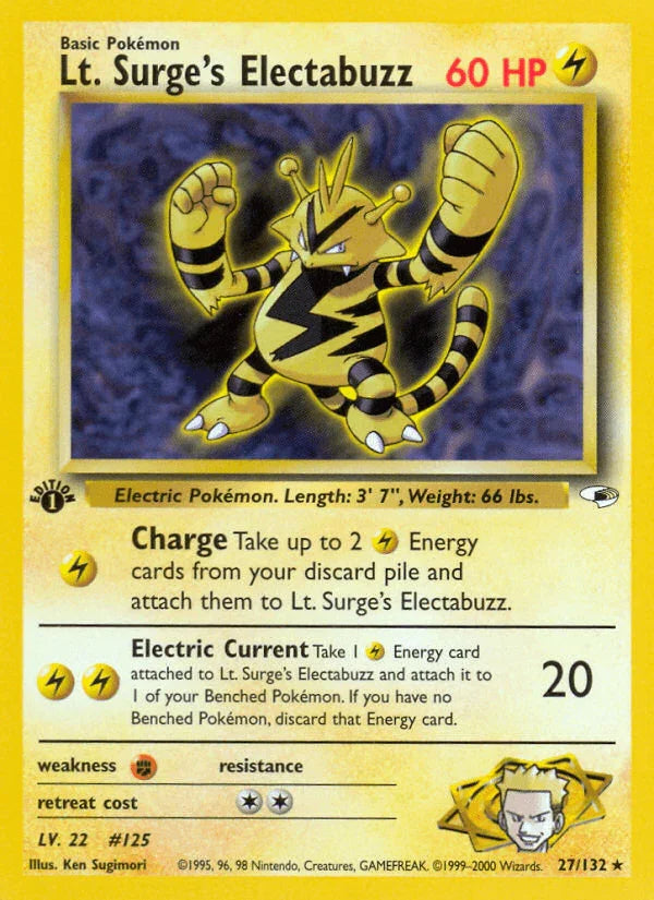 Lt. Surge's Electabuzz (27/132) [Gym Heroes 1st Edition]