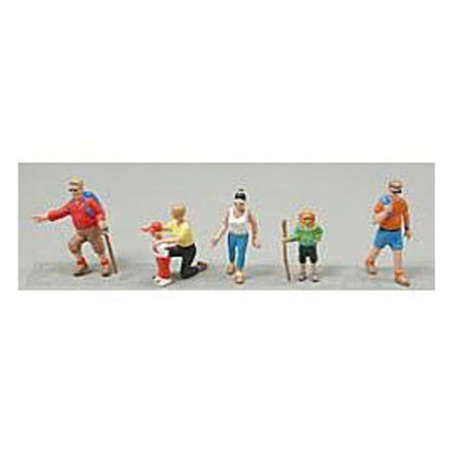 Noch 15870 HO Scale Hikers -- pkg(6)