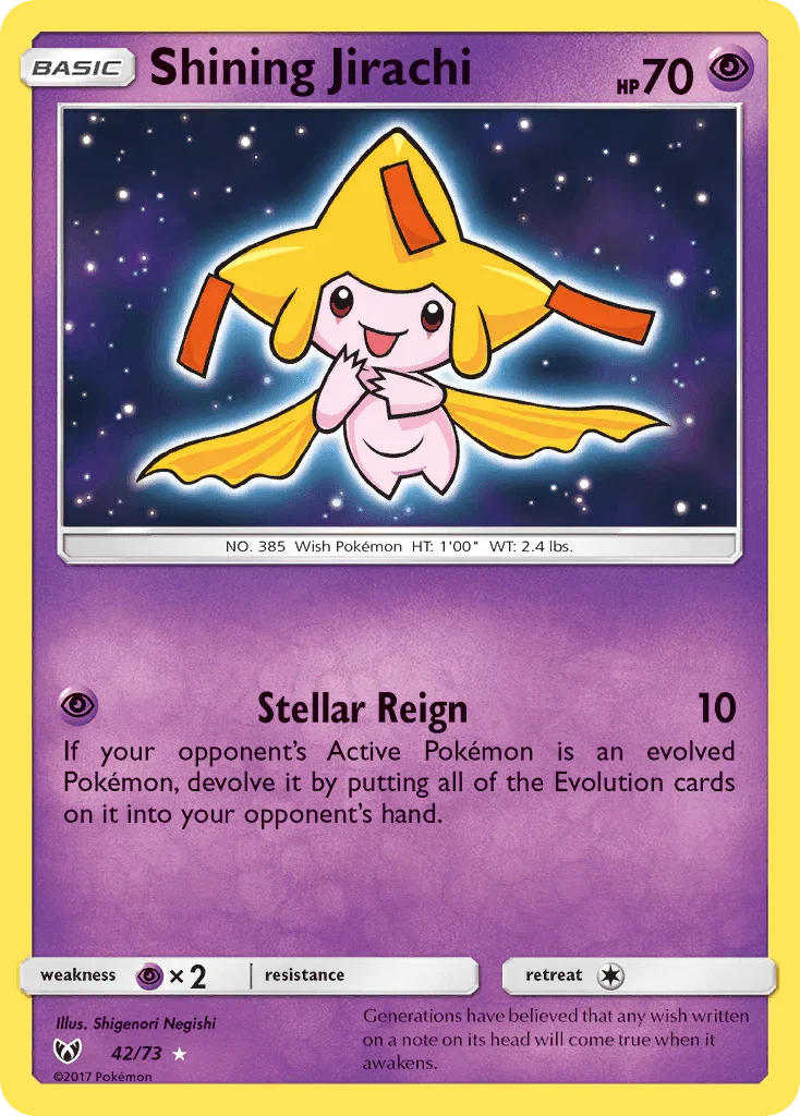 Shining Jirachi (42/73) [Sun & Moon: Shining Legends]