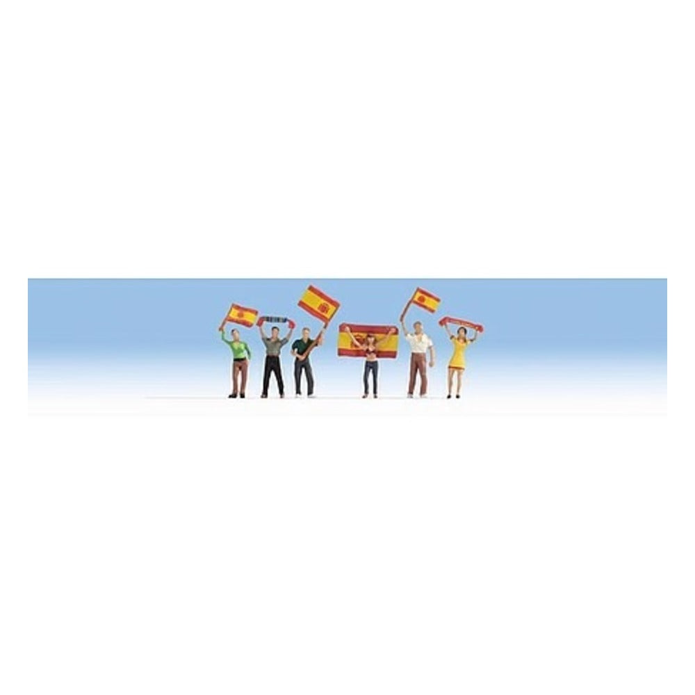 Noch 15984 HO Scale Spanish Soccer Fans -- pkg(6)
