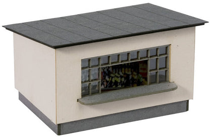 Noch 14413 TT Scale Station Kiosk -- Laser-Cut Cardstock Kit