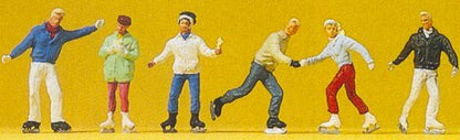 Preiser 10315 HO Scale Sports & Recreation Ice Skaters pkg(6)